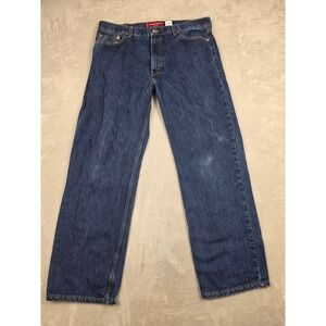 Vintage Levi's 529 Low Rise Straight Jeans Mens 36x32 Blue Denim Made in USA Y2K